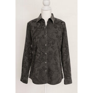 Consequence Mens S Shirt Paisley Western Rock Vintage Grunge Velvet Witchy Night